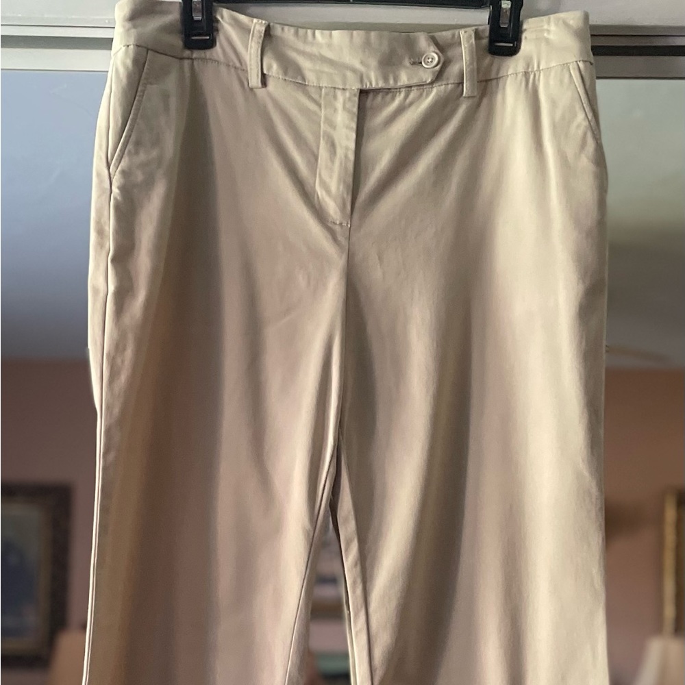 Nice Jones New York Sand Beige Slacks w Front & Back Pockets sz 12
